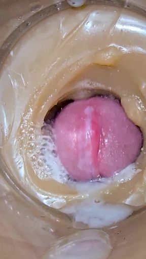 Memorable moment from "Camera Inside Deep Pussy Captures Huge Ejaculation of Sperm 2 times"
