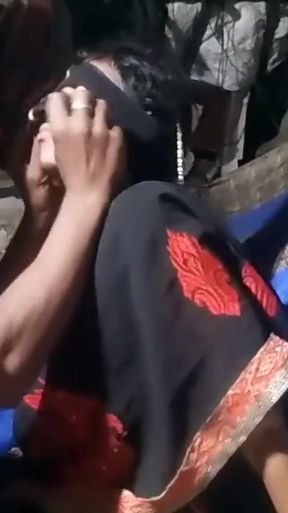 Thrilling moment from &quot;Desi Hindi audio doggy style black saree Sex video mami ji chudai chuchi bur aur Gand jabardast&quot;