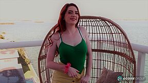 Ariä Young And Aria Carson In Aria Is A Young, Natural Redhead Who Exposes Her Pussy Outdoors
