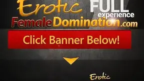 Busty blonde dommes man in rough three-way