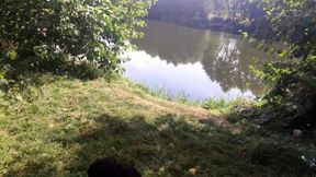 Naked Near the River in Public, Sex, Blowjob, Orgasm