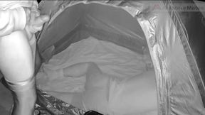 during his jog, a guy discovers a young camper and submits him - caught on night vision cam - part 1