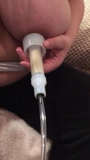 Hucow Milking My Tits