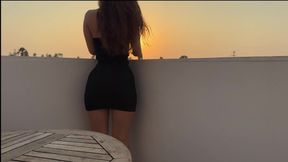 Teaming up with my sis's hot bod for an erotic sunset seduction