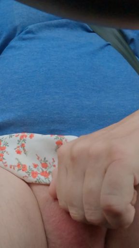 Straight guys goes out in a skirt and panties with his exposed cock   Clip 1