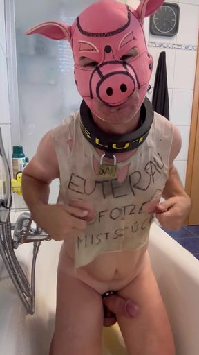 Stunning moment from &quot;Fag Pig Slut Whore Piss Play Jerk Huge Cock Ass Play Monster Dildo Cum Pumped Nipples Faggot&quot;