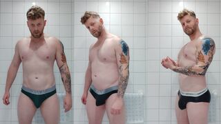 Watch as Homo GaymerversJez urinates in his underwear and handjobs like a pro