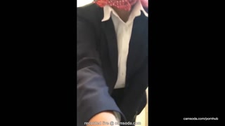 latina stewardess joins the masturbation mile high club in the lavatory