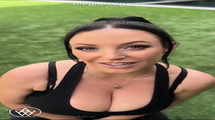 Angela White Ends Yoga For A Blowjob