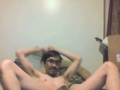 Skinny Asian Twink's Birthday Striptease