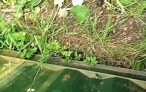 Play with my big hard white cock outdoors!