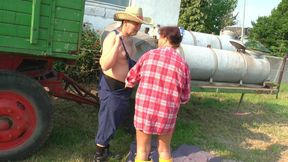 Horny Slut in the Barn