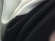Little flashing in a store , public FLASH Mylie Blonde