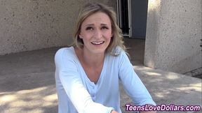 Amateur 18+ Teen spunk money