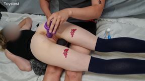 Juicy Pussy Wants to Be Tested by Two Big Bestvibe Dildos