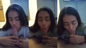 mi novia timida me chupa la verga en frente de la camara
