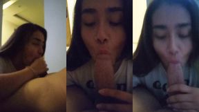 mi novia timida me chupa la verga en frente de la camara