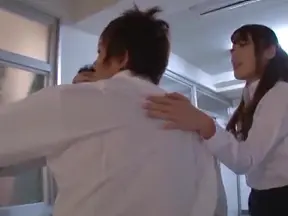 Hot Japanese teen gals hard dick of a hot impressive guy