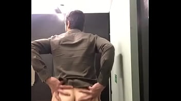 married latino dad shows off at work