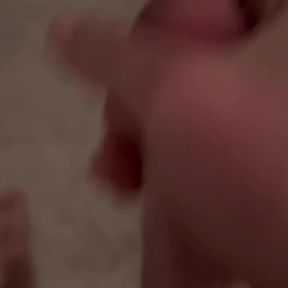 Looking Down While I Stroke My Huge Dong