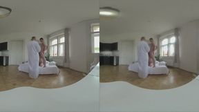 Genie Lady Dee Rough Threesome With Creampie And Anal In VR!