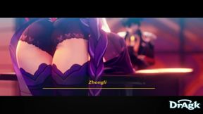 Raiden Shogun Ayaka Kokomi Ningguang Fischl Genshin Impact Compilation 3D Dragk Hentai