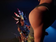 Tribal teen makes him cum 3 times - Wildlife game