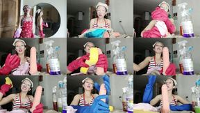 Taboo JOI Cleaning Control Gloves, Sponge and Dirty Secret Tease