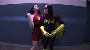 Evangeline Von Winter And Caroline Pierce - Face Sitting On Batgirl Clones