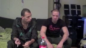 Fucked by scaly lad in jogging and sneaker