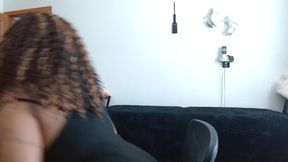 Young and innocent 18-year-old black girl gets dominated by her hot mom in