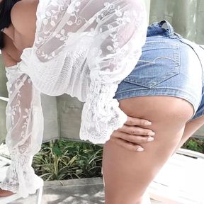 Squirting In My Garden