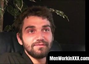 MenWorkinXXX.com - Deviant cock drips cum after an intense solo play