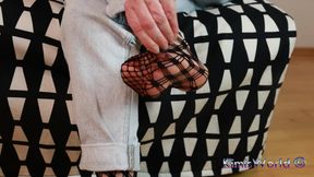 Elegant MILF in High Heels &amp; Fishnets - Shoeplay &amp; Tease
