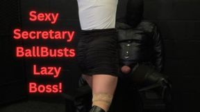 No Raise, No Mercy: Angry Secretary's Payback Knees and Kick Session Teaches Lazy Boss A Lesson