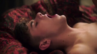 Homemade movie of amateur American Blake Mitchell and Joey Mills, anal fucked