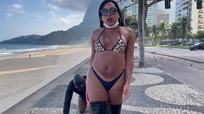 aylla gattina levando seu submisso para da um passeio na orla