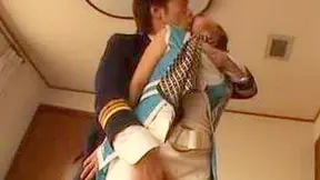 Mihiro Taniguchi's Max Airline JAV Orgasmic Flight Showdown