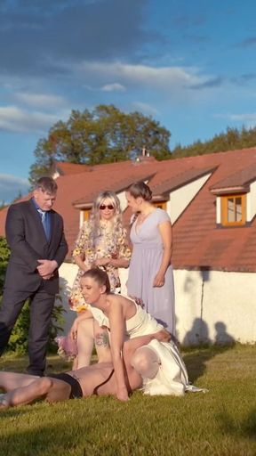 Must-see moment from &quot;BRIDE4K. Sexy bride with natural tits is having a kinky sex with a groom dressed up as a hound&quot;