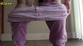 sinn sage locked out and pissing her tight pants