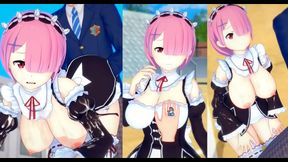 Ram's Busty Bliss – Re-Zero 3D Hentai Eroge Session With Handjob & Blowjob Ecstasy