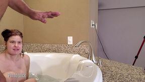 big titty deaf pornstar plays in the jacuzzi starring juliette latte