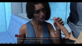 Stranded in Space - Getting a Hot Handjob by Indian MILF with Huge Tits