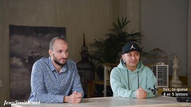 Accidental nudity during TV Show. TV host teasing a players.