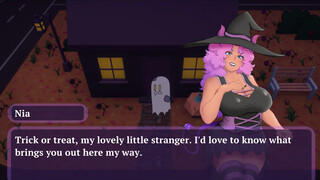 Sex Or Treat [Halloween Hentai game PornPlay ] Ep.2 Licking a witch pussy