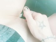 Edmonton Slut Little Sweets fingers tight wet pussy until she cums hard