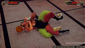 Karen Krush Faces Off Against Seductive Devi in Busty Hentai Showdown