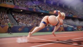 Olympic Sex Champion 3D  Blonde Teen Big Tits Ass Workout Fuck