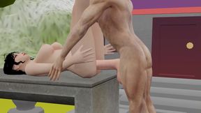 Anal hard Fucking with Big dick on island