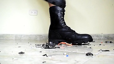 Destroying some cars with my boots
